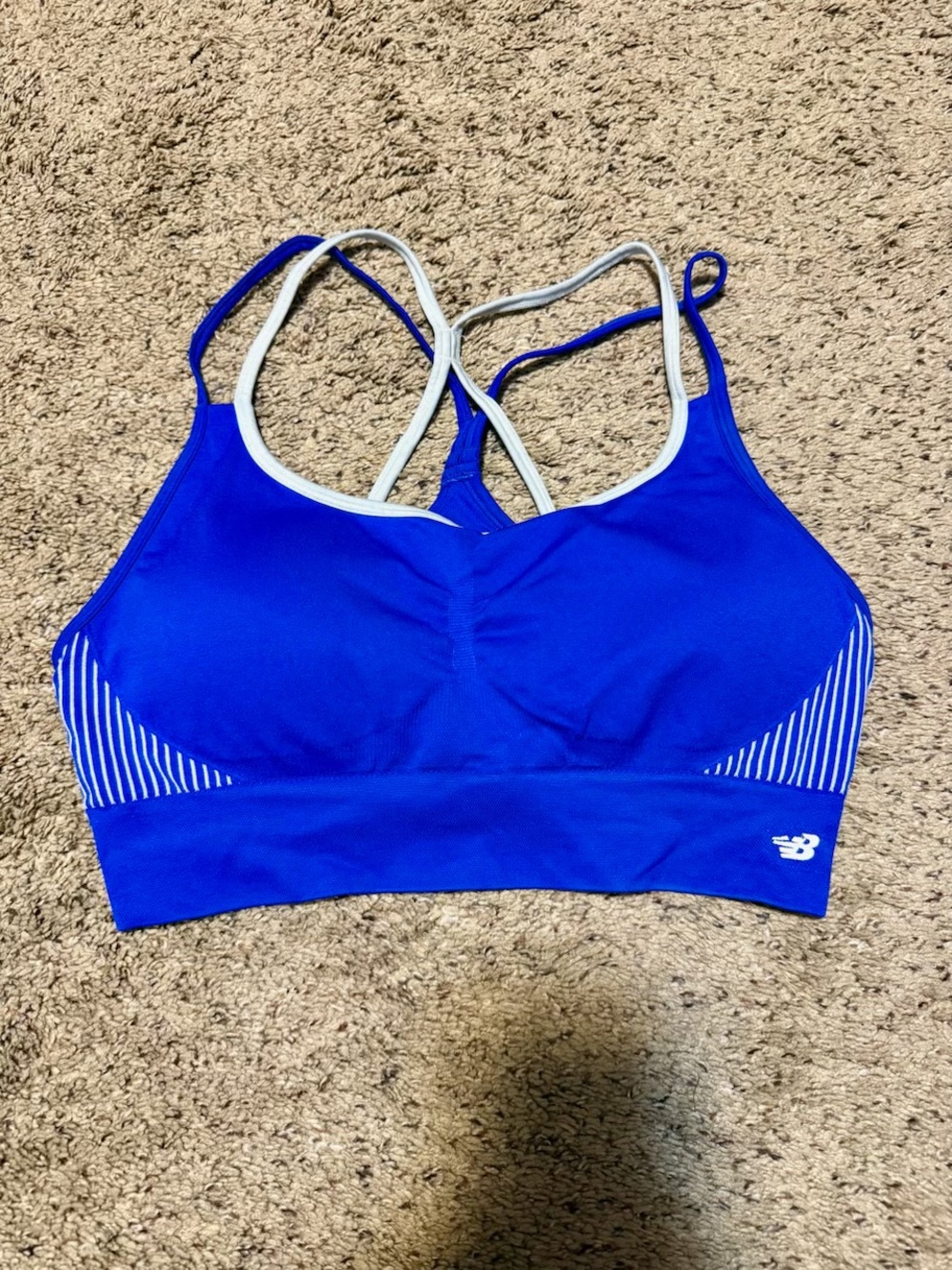 New Balance Royal Blue Strappy Performance Sports Bra